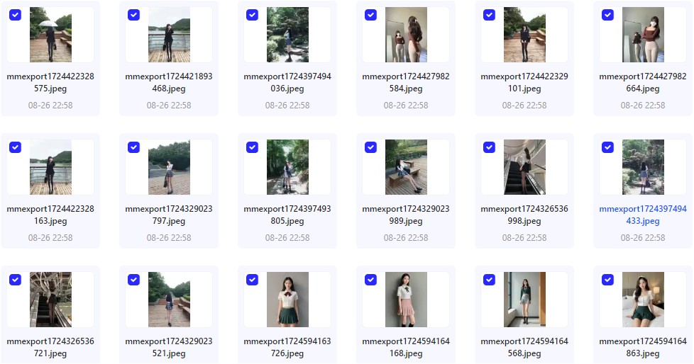 JK装 美女套图 300张壁纸分享 原图更清晰